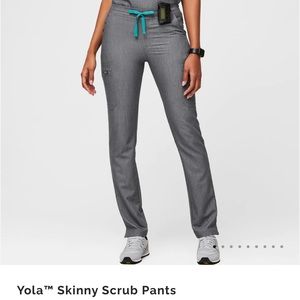 Figs Yola Skinny Scrub Pants XXS petite Graphite